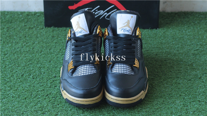 Authentic Air Jordan 4 Black Gold